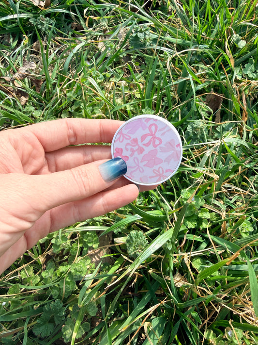 Phone Grip - Pink Bows