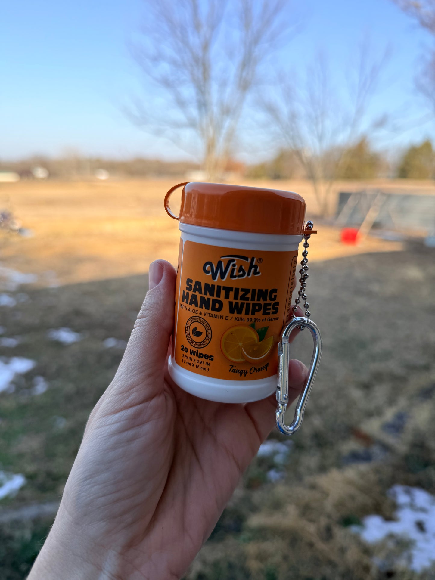 Sanitizing Hand Wipes Keychains