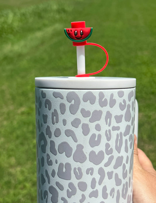 Straw Topper - Half Watermelon