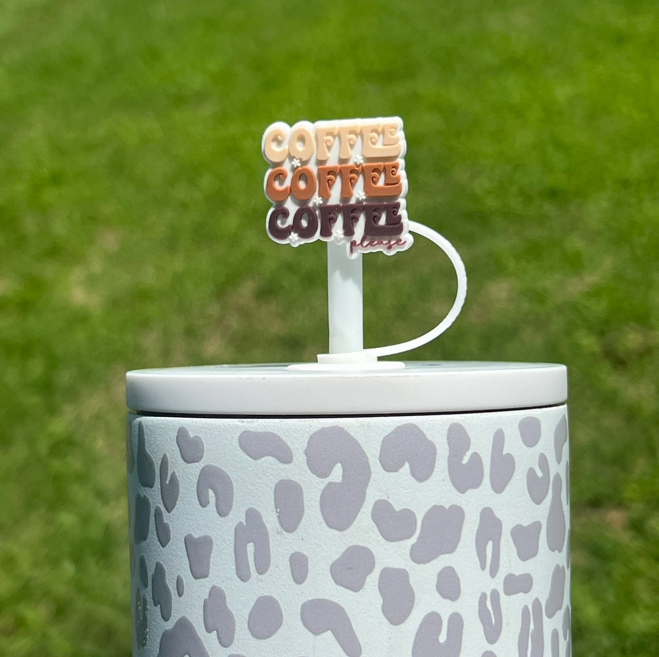 Straw Topper - Coffee, Coffee, Coffee Please