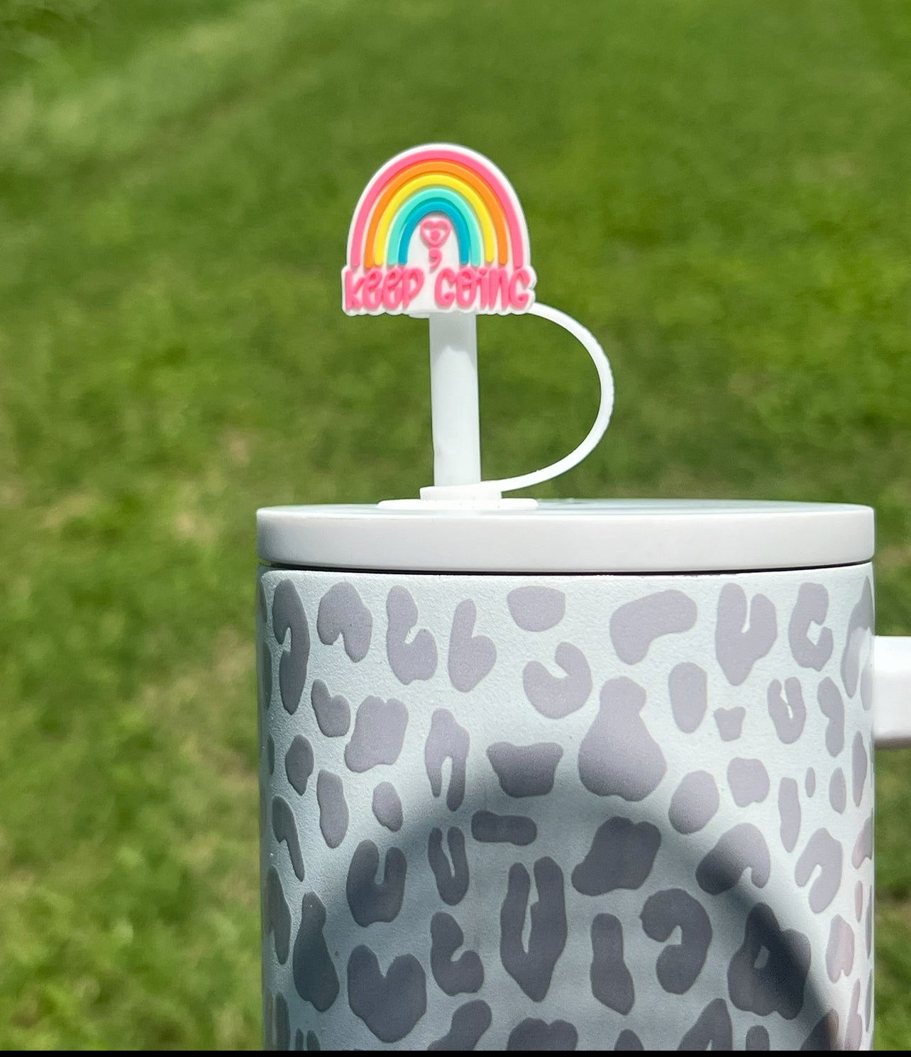 Straw Topper - Keep Going Rainbow