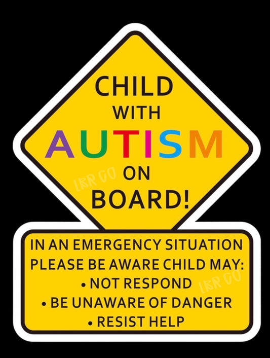 Child with Autism Decal in UVDTF