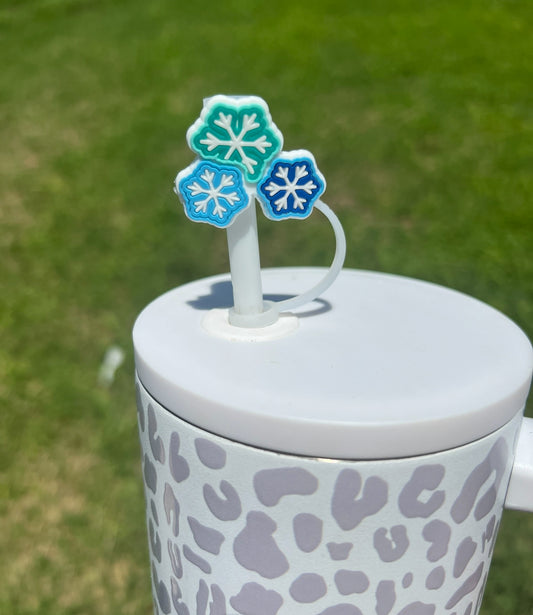 Straw Toppers - Snowflakes