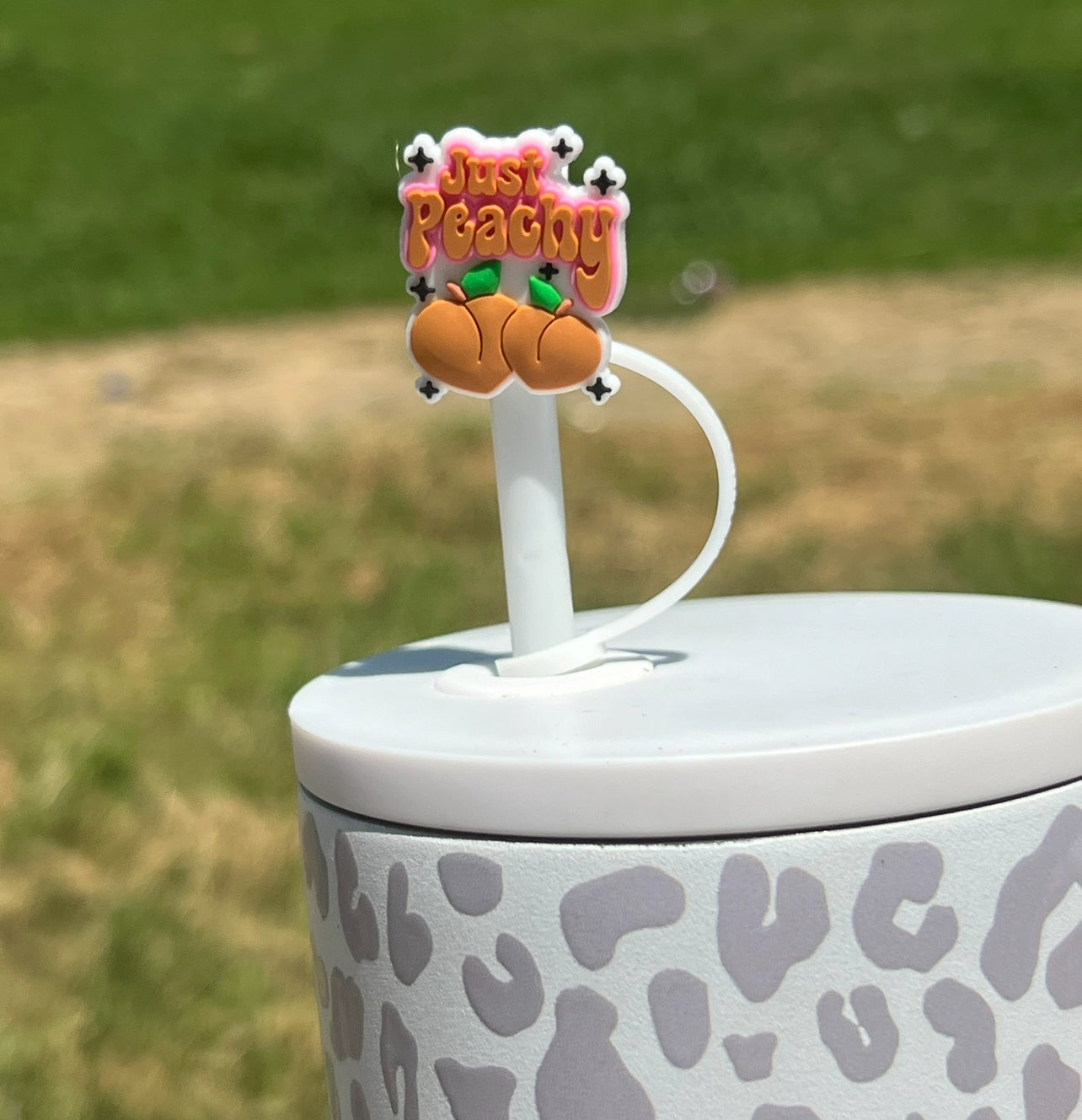 Straw Topper - Just Peachy