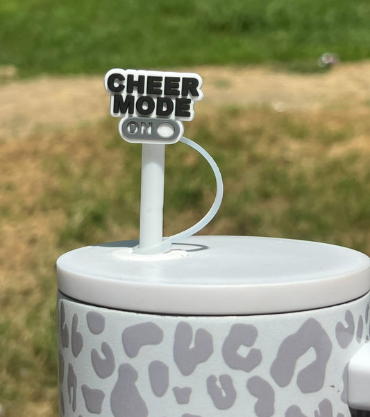 Straw Topper - Cheer Mode (gray)