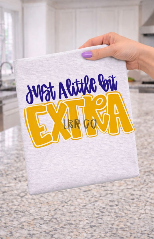 Just a Little Bit Extra Down Syndrome Tee (ash gray)