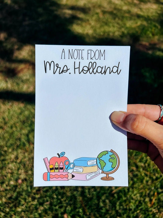 Custom Teacher Notepads
