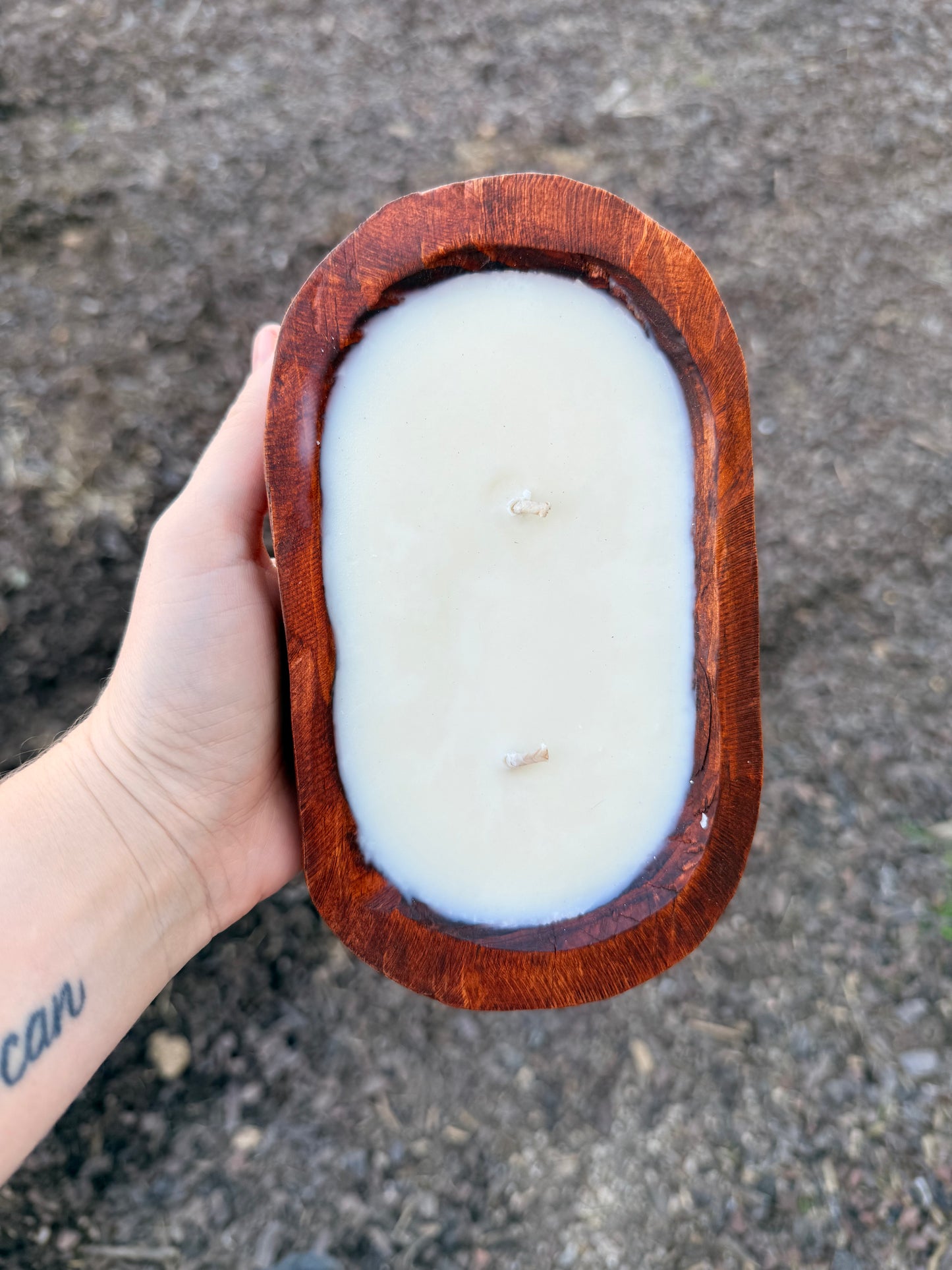 Brown Dough Bowl Candles