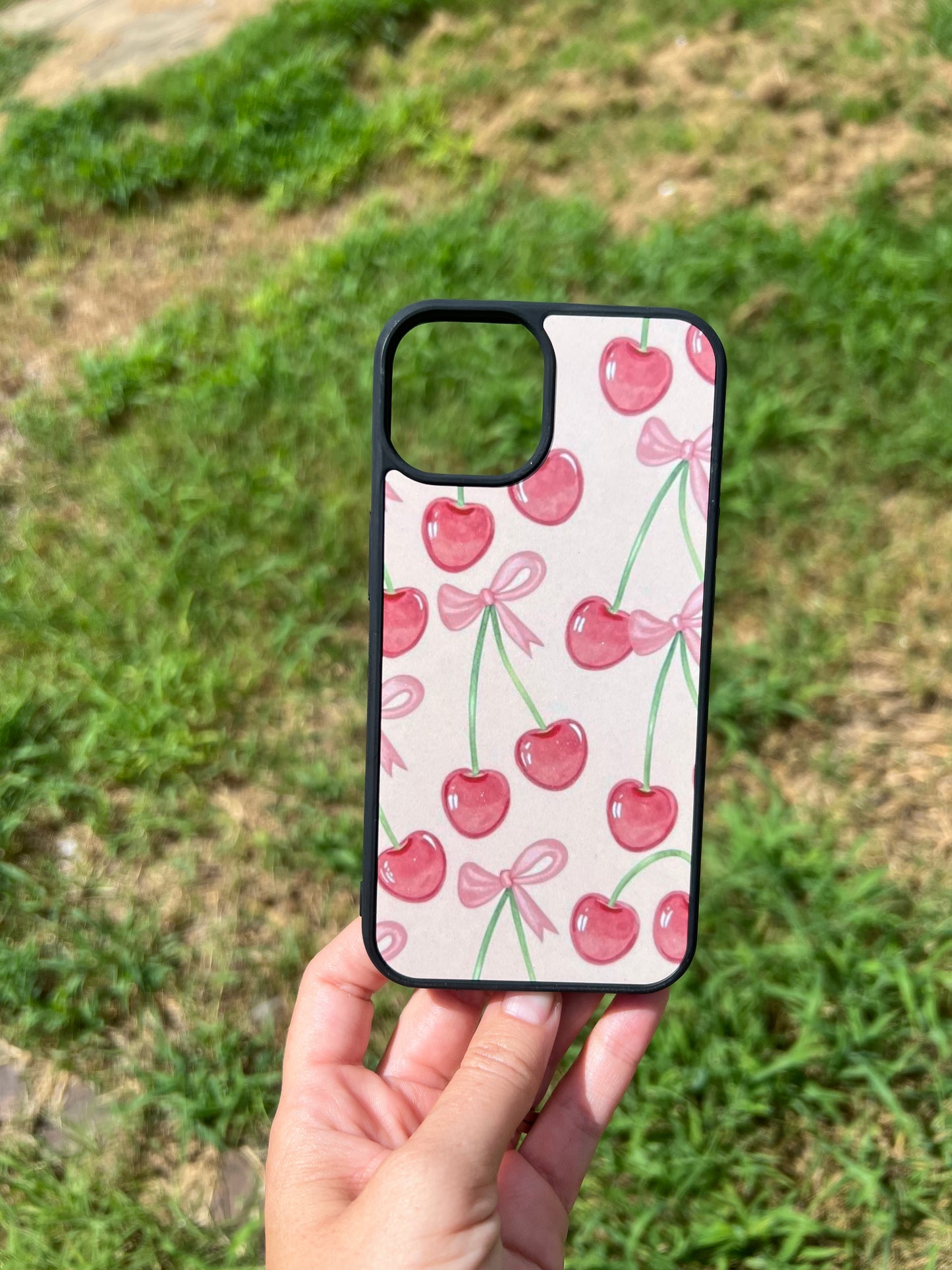 Cherries with Bows iPhone Case