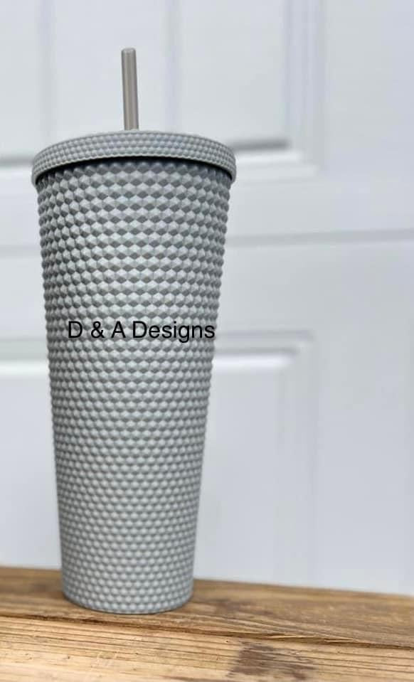Gray Studded Tumbler