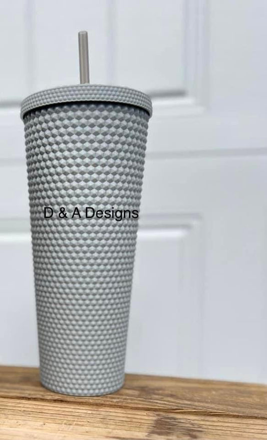 Gray Studded Tumbler